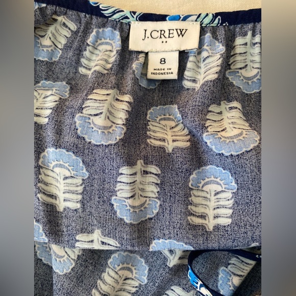 🎉SALE🎉J Crew Blue and White Patterned Dress - Picture 7 of 9